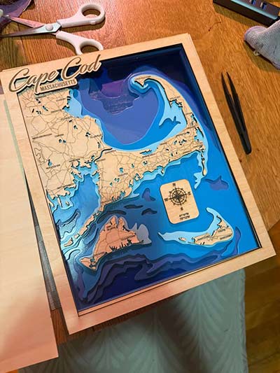Cape Cod Map Art