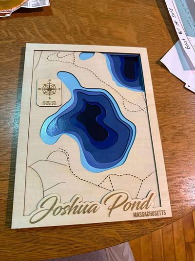 Joshua Pond Map Art